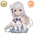 EMILIA BUSTO RE:ZERO STARTING LIFE IN ANOTHER WORLD BANDAI 100% ORIGINAL COM CAIXA - Imagem 1