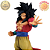 SON GOKU SSJ4 DRAGON BALL GT GREATEST SAYAN MASTERLISE ICHIBAN KUJI LETRA B BANDAI 100% ORIGINAL COM CAIXA - Imagem 2