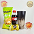 COPO TOJI FUSHIGURO JUJUTSU KAISEN ICHIBAN ACTION FIGURES + SNACKS PACOTE BLACK - Imagem 1