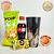 COPO TOJI FUSHIGURO JUJUTSU KAISEN ICHIBAN ACTION FIGURES + SNACKS PACOTE BLACK - Imagem 3