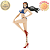 NICO ROBIN DE BIQUINI AZUL ONE PIECE GRANDLINE GIRLS ON VACATION LETRA A BANPRESTO 100% ORIGINAL LACRADO - Imagem 1