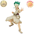 SENKU PUNHO FECHADO DR. STONE FIGURE OF STONE WORLD VOL.2 BANPRESTO 100% ORIGINAL - Imagem 1
