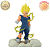 MAJIN VEGETA SSJ MÃO PRA CIMA BASE DIORAMA DRAGON BALL Z HISTORY BOX BANPRESTO VOL.12 100% ORIGINAL LACRADO - Imagem 2
