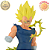 MAJIN VEGETA SSJ MÃO PRA CIMA BASE DIORAMA DRAGON BALL Z HISTORY BOX BANPRESTO VOL.12 100% ORIGINAL LACRADO - Imagem 3