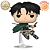 CAPTAIN LEVI ATTACK ON TITAN FUNKO POP 1315 100% ORIGINAL LACRADO - Imagem 1