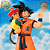 SON GOKU COM GOHAN KID NO COLO DRAGON BALL Z MASTERLISE ICHIBAN KUJI LETRA A BANDAI 100% ORIGINAL LACRADO - Imagem 2