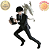CHROLLO LUCILFER HUNTER X HUNTER VIBRATION STARS BANPRESTO 100% ORIGINAL NOVO, SEM CAIXA - Imagem 1