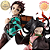 TANJIRO E NEZUKO DEMON SLAYER GEM SERIES MEGAHOUSE 100% ORIGINAL LACRADO - Imagem 2