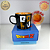 CANECA GOKU SSJ PRETA REDONDA DRAGON BALL 100% ORIGINAL LICENCIADO TOEI - Imagem 4