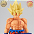 SON GOKU SSJ 1° LUTA CONTRA FREEZA DRAGON BALL Z HISTORY BOX VOL.3 BANPRESTO 100% ORIGINAL LACRADO - Imagem 2