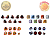 SET DE ADESIVOS NARUTO SHIPPUDEN ICHIBAN KUJI LETRA I BANDAI 100% ORIGINAL LACRADO - Imagem 2