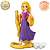 RAPUNZEL ENROLADOS DISNEY CRYSTALUX BANPRESTO 100% ORIGINAL LACRADO - Imagem 1