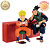 CONJUNTO UZUMAKI NARUTO E IRUKA SENSEI NARUTO CLÁSSICO ICHIRAKU LAMEN BANPRESTO 100% ORIGINAL LACRADO - Imagem 1