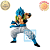 GOGETA SSJ BLUE DRAGON BALL SUPER ULTIMATE VARIATION MASTERLISE ICHIBAN LETRA D BANDAI 100% ORIGINAL LACRADO - Imagem 1