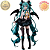 HATSUNE MIKU GÓTICA RASCA TRIO TRY IT FIGURE FURYU 100% ORIGINAL NOVA NA BAG, SEM CAIXA - Imagem 1