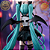 HATSUNE MIKU GÓTICA RASCA TRIO TRY IT FIGURE FURYU 100% ORIGINAL NOVA NA BAG, SEM CAIXA - Imagem 3