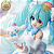 HATSUNE MIKU CABELO CACHEADO CINNAMOROLL NA MÃO LUMINASTA SEGA 100% ORIGINAL  LACRADO - Imagem 2