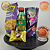 COPO SANJI ICHIBAN ACTION FIGURES + SNACKS PACOTE BLACK - Imagem 1