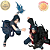 [PRÉ-VENDA FEVEREIRO/26 - 50%] CONJUNTO SASUKE VS ITACHI NARUTO SHIPPUDEN CHIDORI VS AMATERASU BAN 100% ORIGINAL LACRADO - Imagem 1