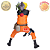 [PRÉ-VENDA MARÇO/26 - 50%] UZUMAKI NARUTO POSE DE BATALHA NARUTO SHIPPUDEN GRANDISTA BANPRESTO 100% ORIGINAL LACRADO - Imagem 3