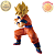 SON GOKU SSJ CARREGANDO KAMEHAMEHA NEW 2025 DRAGON BALL Z GRANDISTA BANPRESTO 100% ORIGINAL LACRADO - Imagem 3