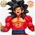 SON GOKU SSJ4 DRAGON BALL GT SMSP THE BRUSH VER. BANPRESTO 100% ORIGINAL LACRADO - Imagem 2