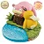 SLOWPOKE COM PSYDUCK POKÉMON BANPRESTO 100% ORIGINAL LACRADO - Imagem 1