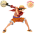 MONKEY D. LUFFY DE CHAPÉU ONE PIECE MAXIMATIC BANPRESTO 100% LACRADO - Imagem 2