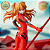 ASUKA LANGLEY COM LANÇA NEON GENESIS EVANGELION LUMINASTA SEGA 100% ORIGINAL LACRADO - Imagem 3