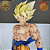SON GOKU SSJ FIRST TIME FIGURE CLASS STUDIO 1/4 WAVE DRAGON BALL Z 100% ORIGINAL - Imagem 3