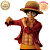 MONKEY D. LUFFY MÃO NO OMBRO E PUNHO FECHADO ONE PIECE MASTERLISE ICHIBAN KUJI LETRA A BANDAI 100% ORIGINAL LACRADO - Imagem 2