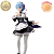 REM RE:ZERO STARTING LIFE IN ANOTHER GLITTER AND GLAMOURS BANPRESTO 100% ORIGINAL LACRADO - Imagem 3