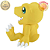 AGUMON DIGIMON SOFIVIMATES BANPRESTO 100% ORIGINAL LACRADO - Imagem 3
