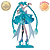 HATSUNE MIKU VESTIDO TRANSPARENTE EMERALDGEM EVOLVE CLEARLUXE BANPRESTO 100% ORIGINAL LACRADO - Imagem 5