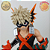 KATSUKI BAKUGO GOD DYNAMITE MY HERO ACADEMIA TEXTURE BANPRESTO 100% ORIGINAL SEM CAIXA - Imagem 2
