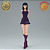 [PRÉ-VENDA NOVEMBRO/26 - 50%] NICO ROBIN ONE PIECE GLITTER & GLAMOURS ELBAPH STYLE PURPLE DRESS 100% ORIGINAL LACRADO - Imagem 2