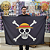TOALHA BANDEIRA PIRATA ONE PIECE TAMANHO REAL BANDAI 100% ORIGINAL LACRADO - Imagem 1