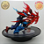 YUJI ITADORI DIORAMA NA MÃO BLACK FLASH VER. JUJTSU KAISEN LUMINASTA SEGA 100% ORIGINAL SEM CAIXA - Imagem 4