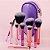 Kit Com 10 Mini Pincéis Com Estojo - Imagem 1