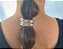 Elástico Para Cabelo Com Metal Prata - Imagem 2