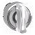 ZB4BK1513 - CABECOTE PARA COMUTADOR 22MM METÁLICO  LUM BRANCO 3POS - Imagem 1