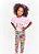 LEGGING MEU MUNDINHO VERDE E ROSA  - ALPHABETO - Imagem 1