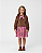 VESTIDO MARRON PLUSH C TULE ROSA - MON SUCRÉ - Imagem 1