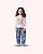 T-SHIRT ML MINNIE FLORES PEROLA - ANIMÊ - Imagem 1