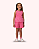 CONJ SHORT E BLUSA ROSA BORDADA FLORES 064 - MON SUCRÉ - Imagem 2