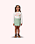 CONJ SAIA VERDE BLUSA CREME ML 256 - MON SUCRÉ - Imagem 1