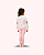 CONJ MOLETON BRANCO FLORES E CALÇA ROSA 034 - MON SUCRÉ - Imagem 3