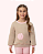 CONJ MOLETON CALÇA ROSA CASACO BEGE FLOR 018 - MON SUCRÉ - Imagem 3