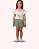 CONJUNTO SHORT VERDE BLUSA FLOR 28 330 - MON SUCRÉ - Imagem 1