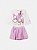 CONJ BLUSA ML BELA SAIA VELUDO LILÁS- ANIMÊ - Imagem 3